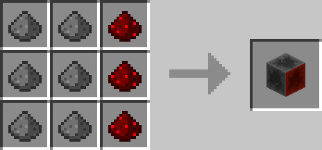 How to make a Block of Redstone in Minecraft